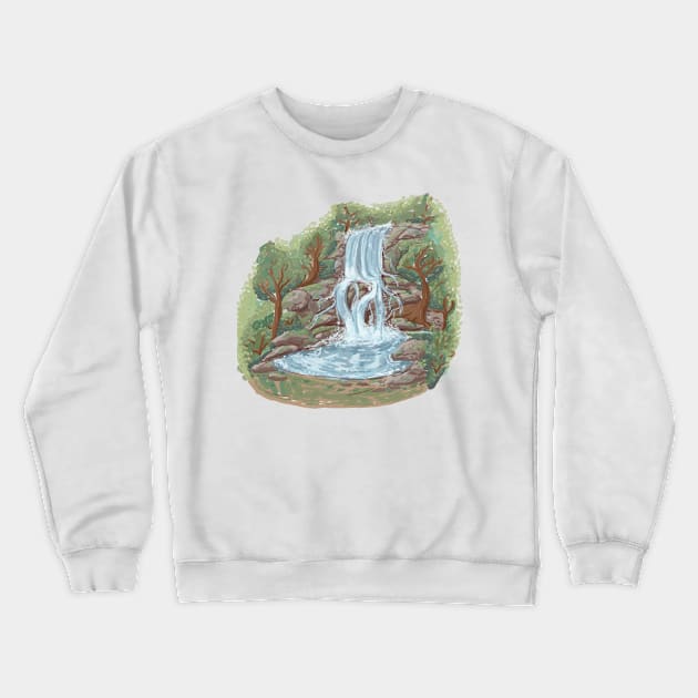 Waterfall Crewneck Sweatshirt by schri84